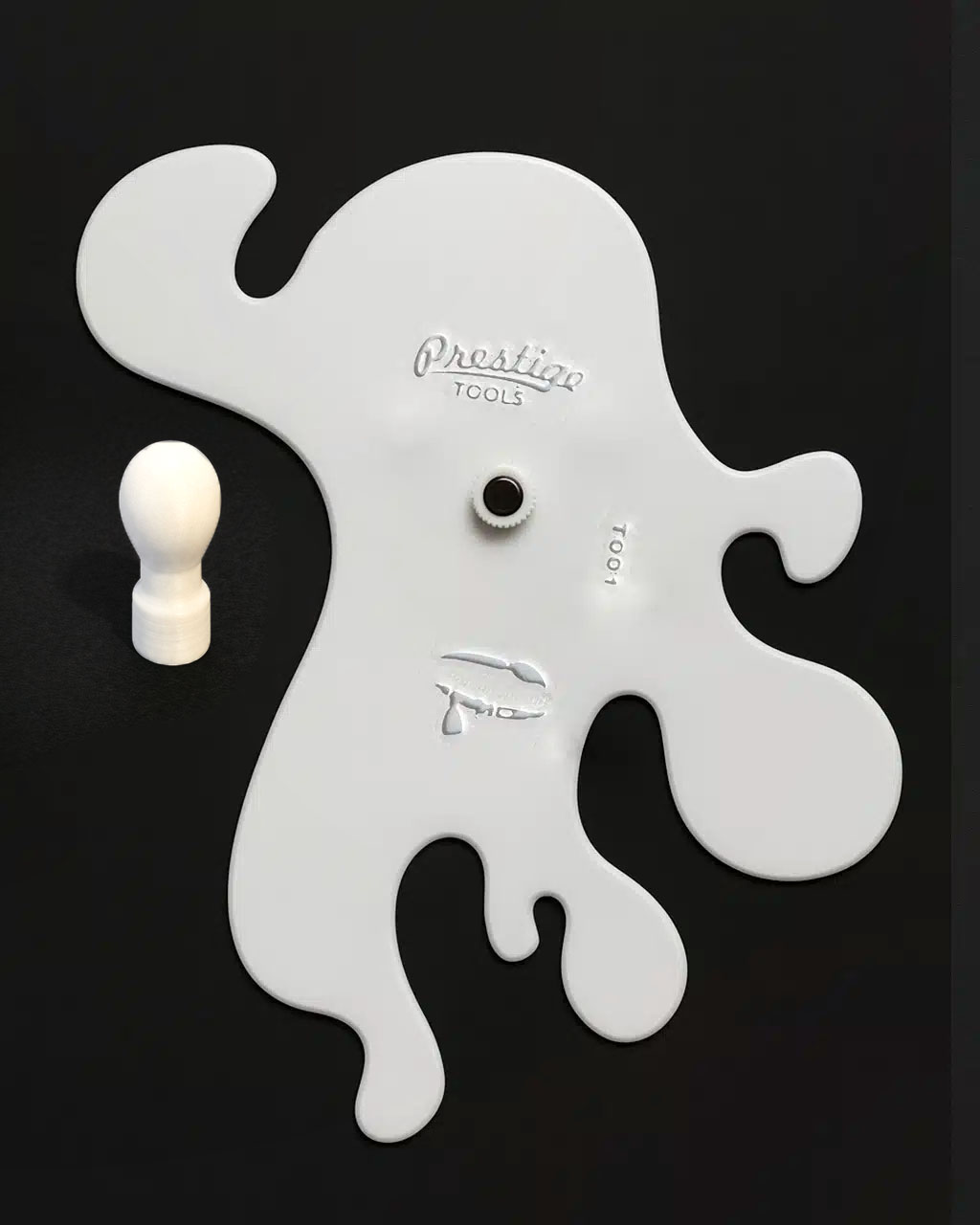 Airbrush Curve Tool T001 Bundle β Precision Stencil + Handle for Sharp Lines & Smooth Curves