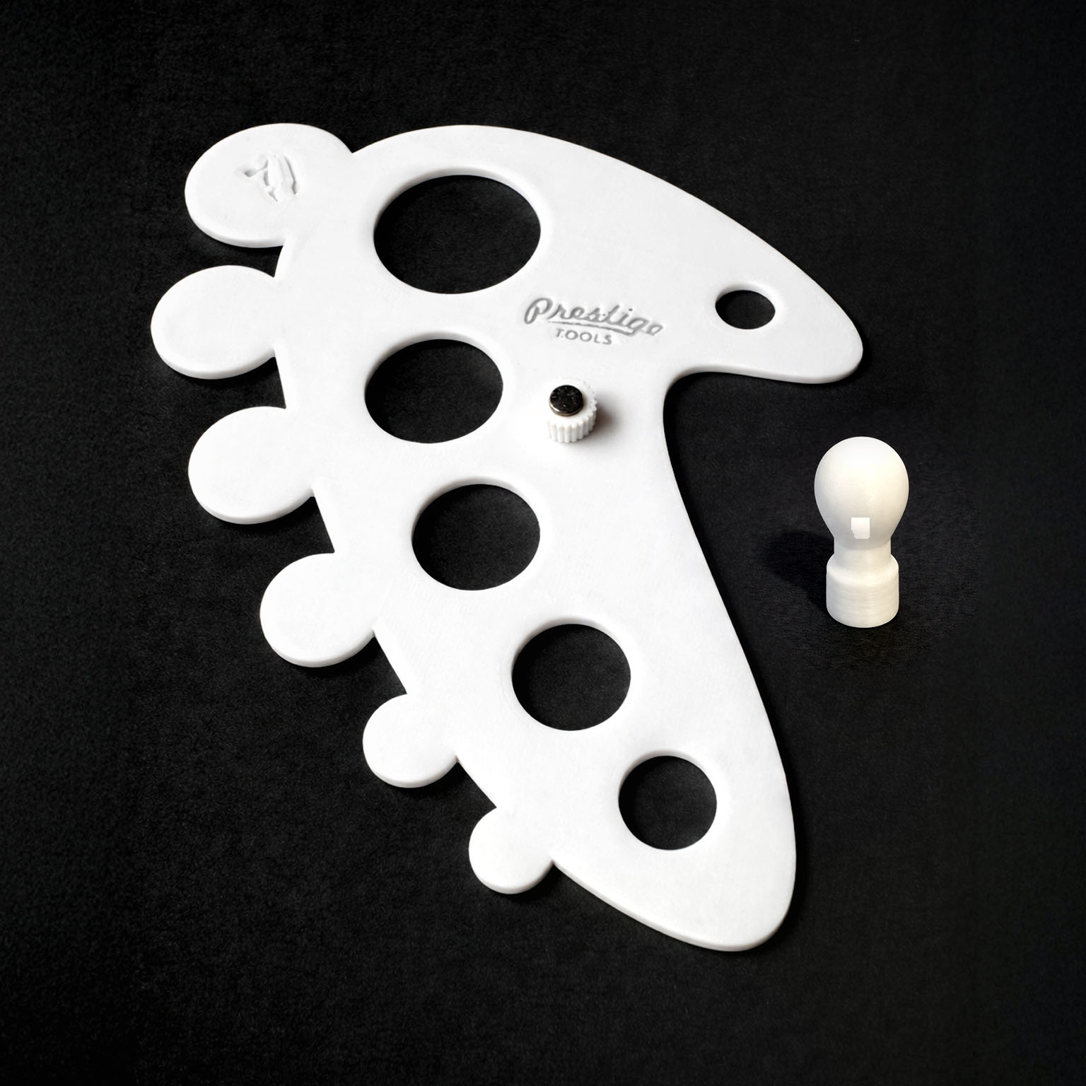 Airbrush Curve Tool T003 Bundle β Precision Stencil + Handle for Sharp Lines & Smooth Curves