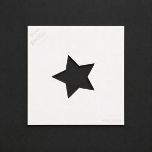 Star Shape Stencil – Clean Graphic Design 20×20 cm