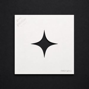 Sparkle Star Stencil – Light Effect Design 20×20 cm
