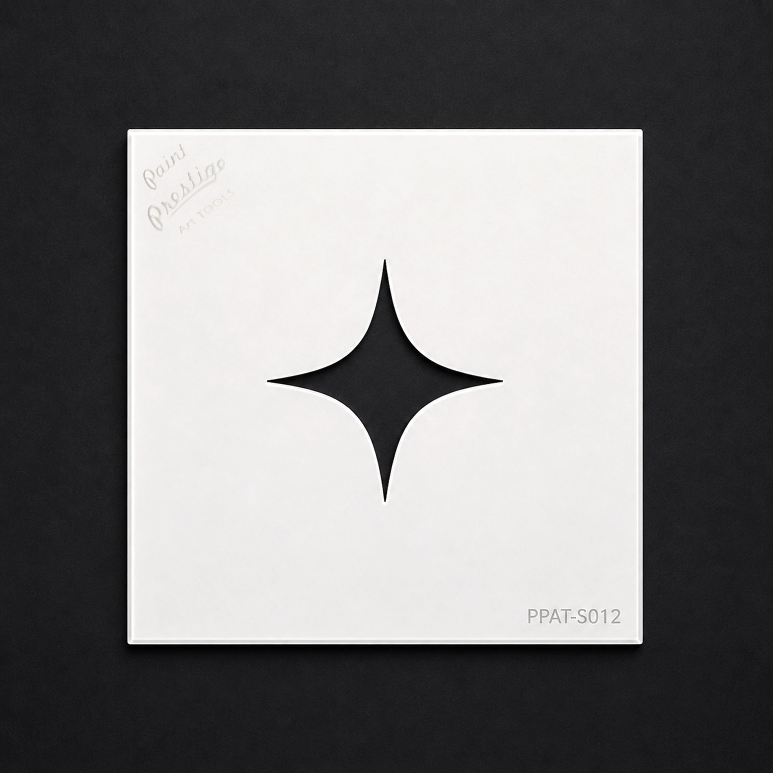 Sparkle Star Stencil – Light Effect Design 20×20 cm