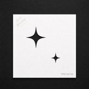 Sparkle Star Stencil – Multi Size Light Effect 20×20 cm