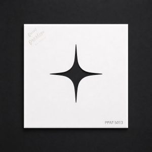 Ultra Sparkle Star Stencil – Radiant Light Effect 20×20 cm