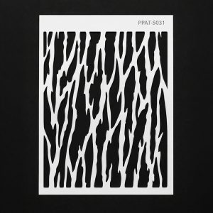 Tree Bark Texture Stencil – 20×20 cm