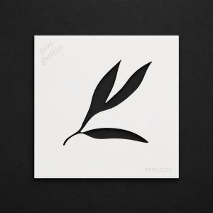 Organic Leaf Stencil – Decorative Pattern 20×20 cm