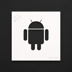 Android Robot Stencil – Icon Design 20×20 cm